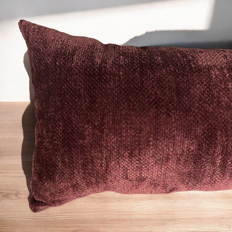 Ruby Vintage Style Lumbar Pillow