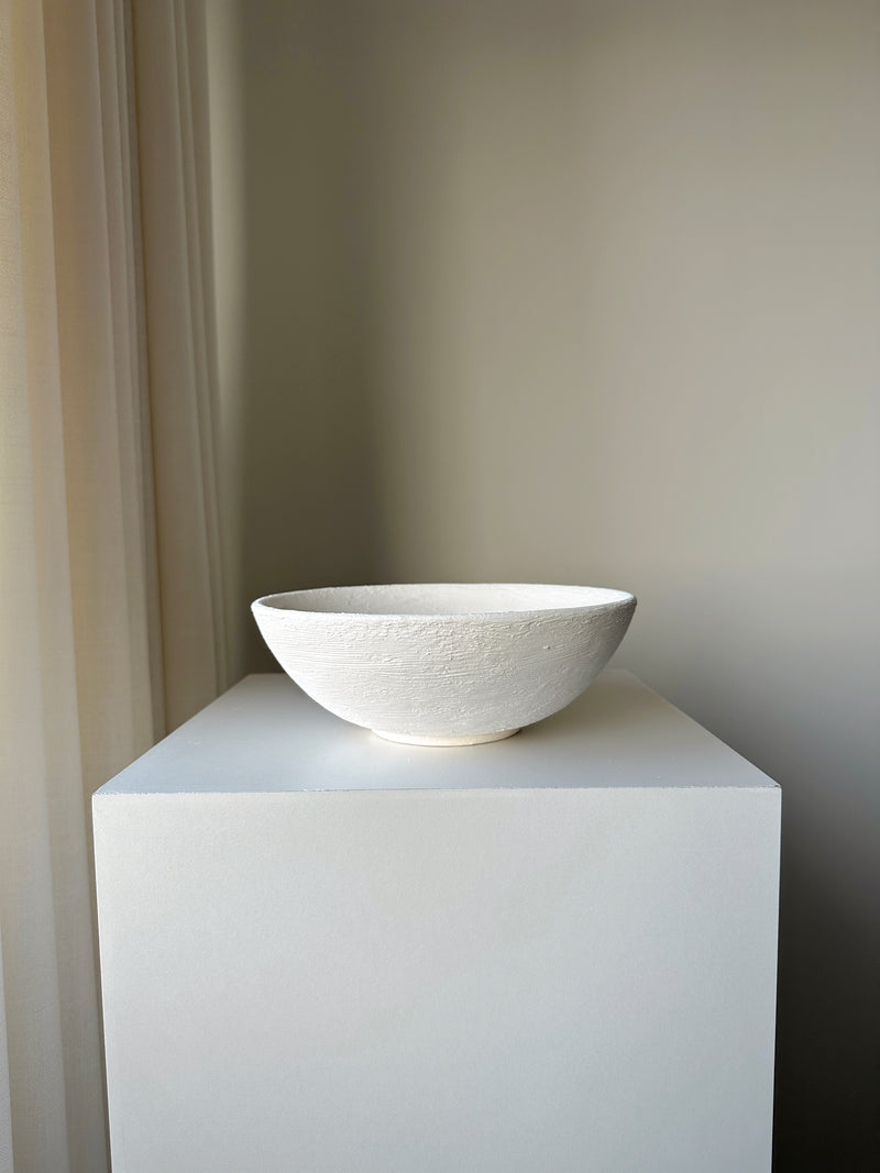 Anima Gray Unglazed Handmade Ceramic Bowl