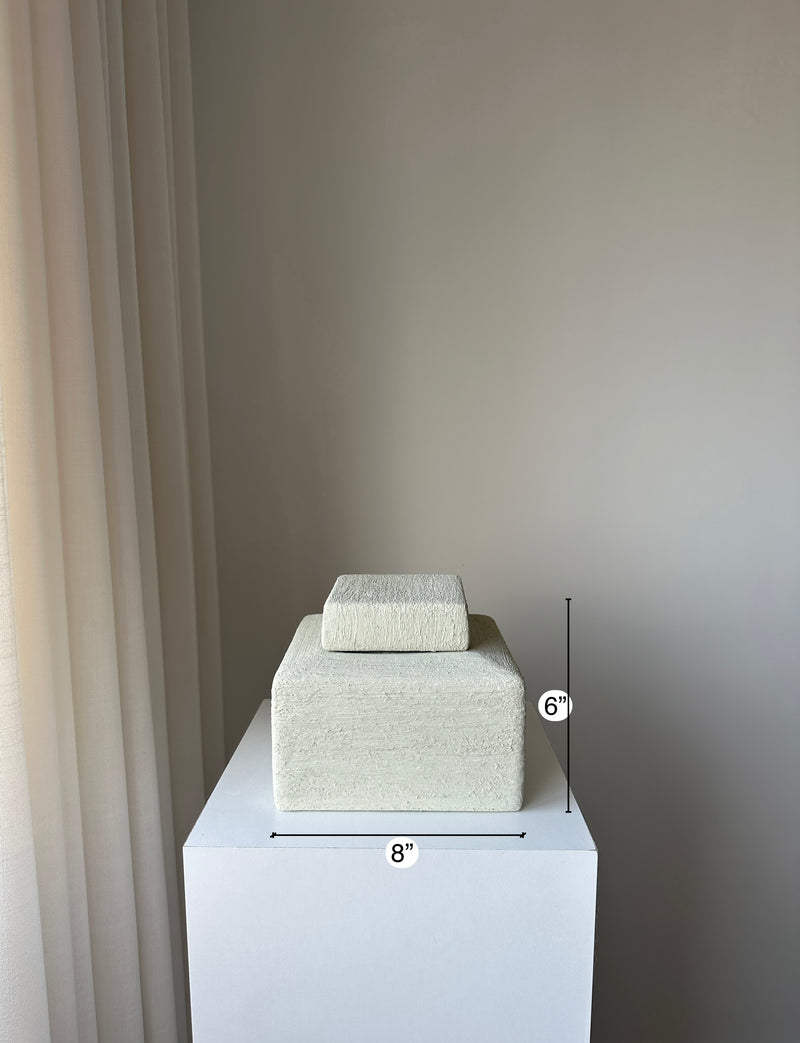 Lola Unglazed Textured Pottery Tray and Lid