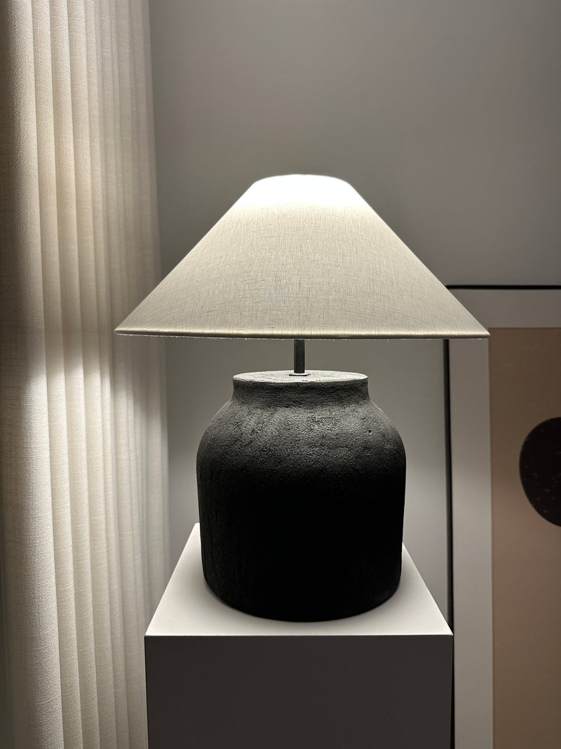 Japandi Cone Linen Lampshade