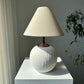 Olivió White Unglazed Ceramic Textured Table Lamp