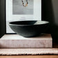 Anima Black Unglazed Handmade Ceramic Bowl