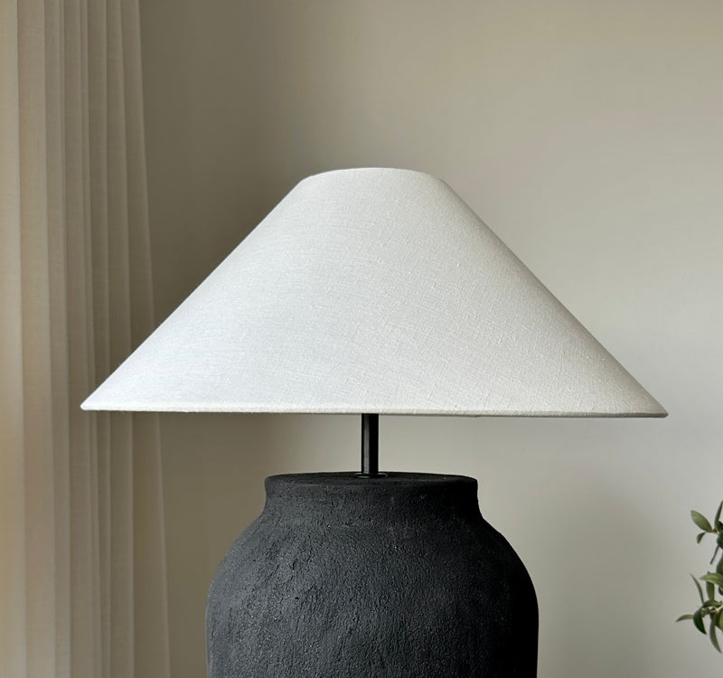 Japandi Cone Linen Lampshade