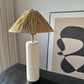 Annie Ceramic Lamp with Raffia Shade