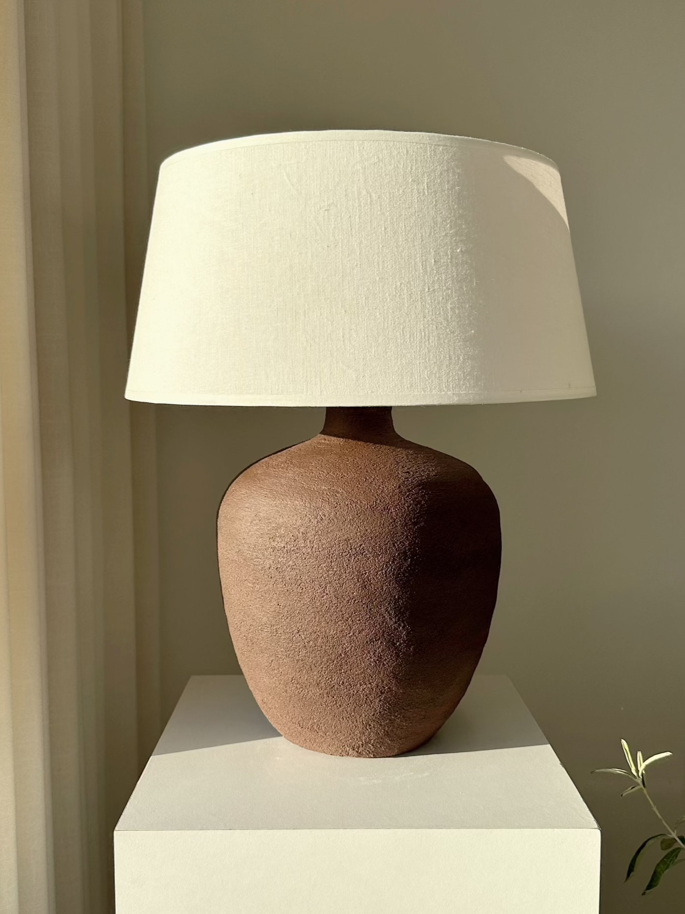 Scarlett Unglazed Textured Ceramic Table Lamp