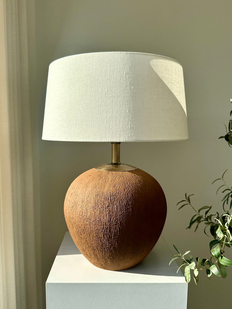 Utopia Unglazed Textured Ceramic Table Lamp