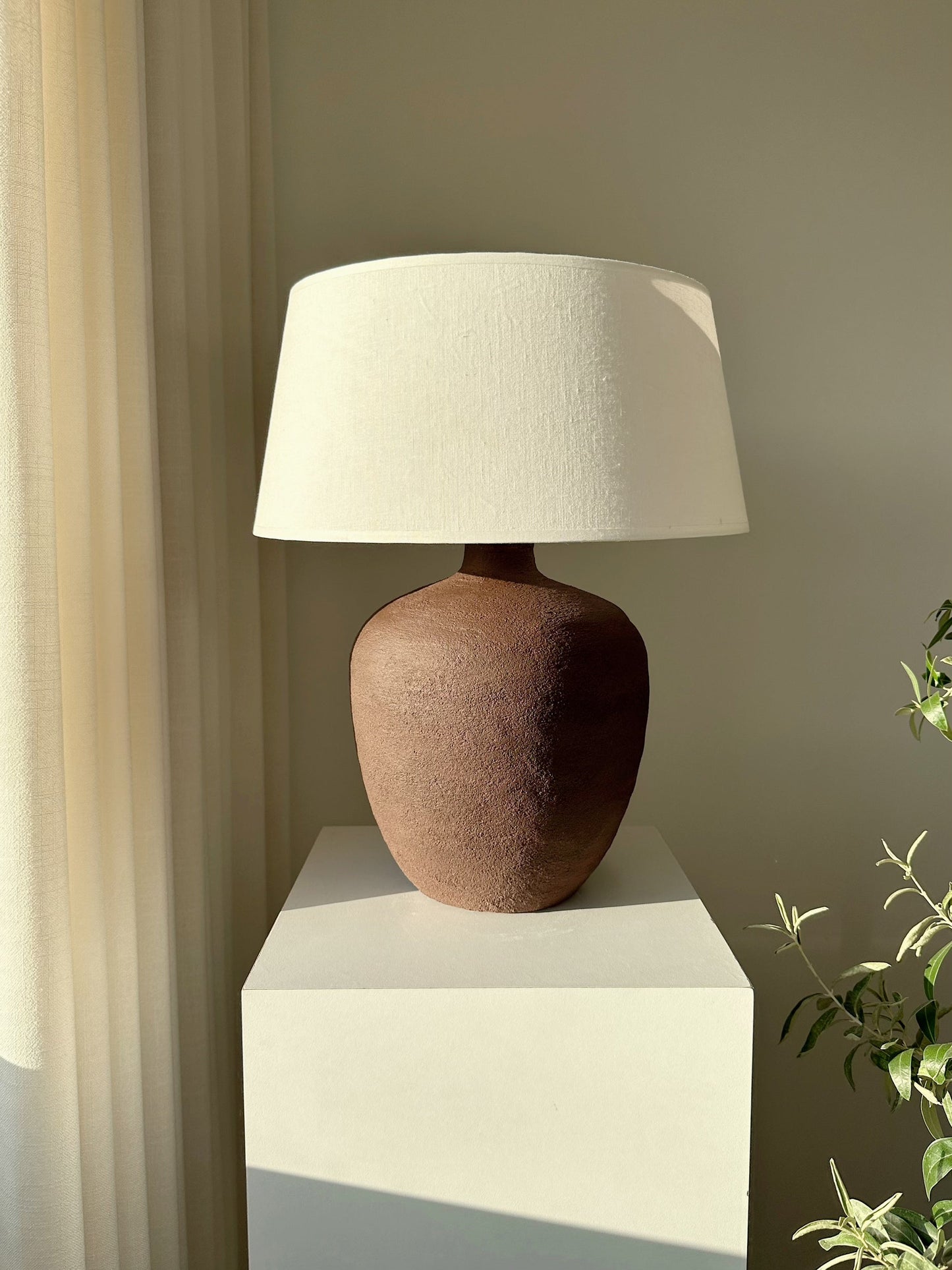 Scarlett Unglazed Textured Ceramic Table Lamp