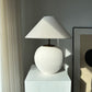 Linó White Unglazed Ceramic Lamp