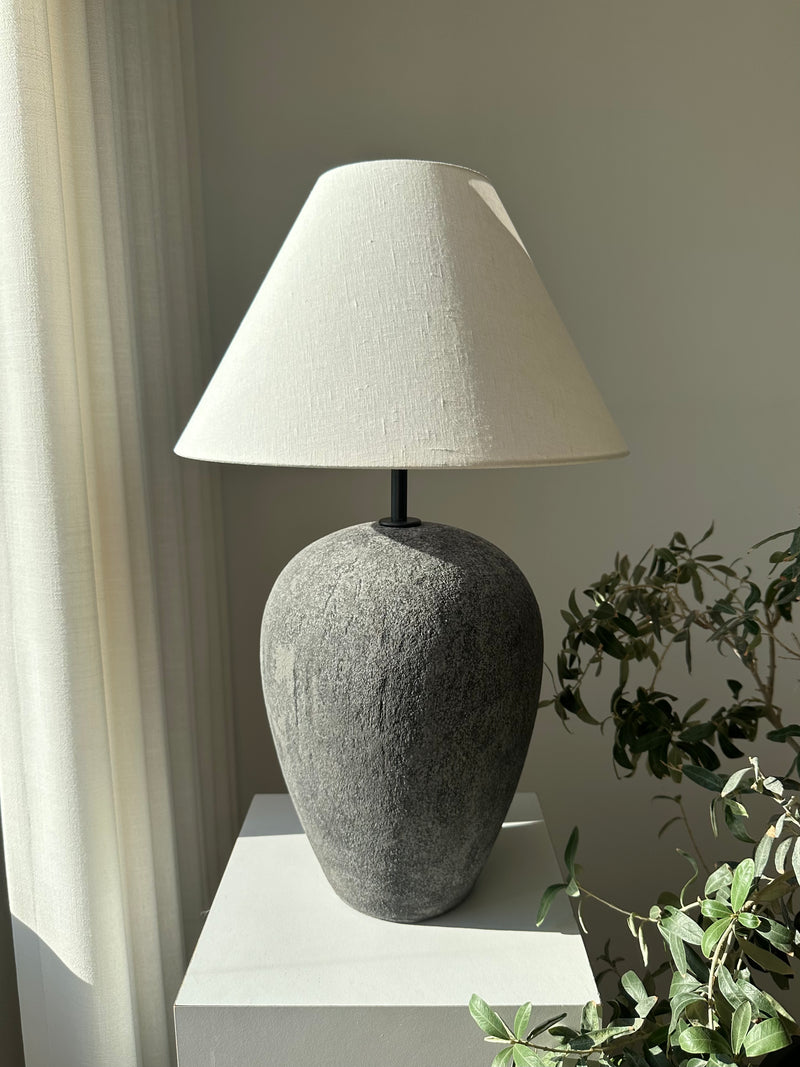 Blair Pottery Lamp with Linen Shade