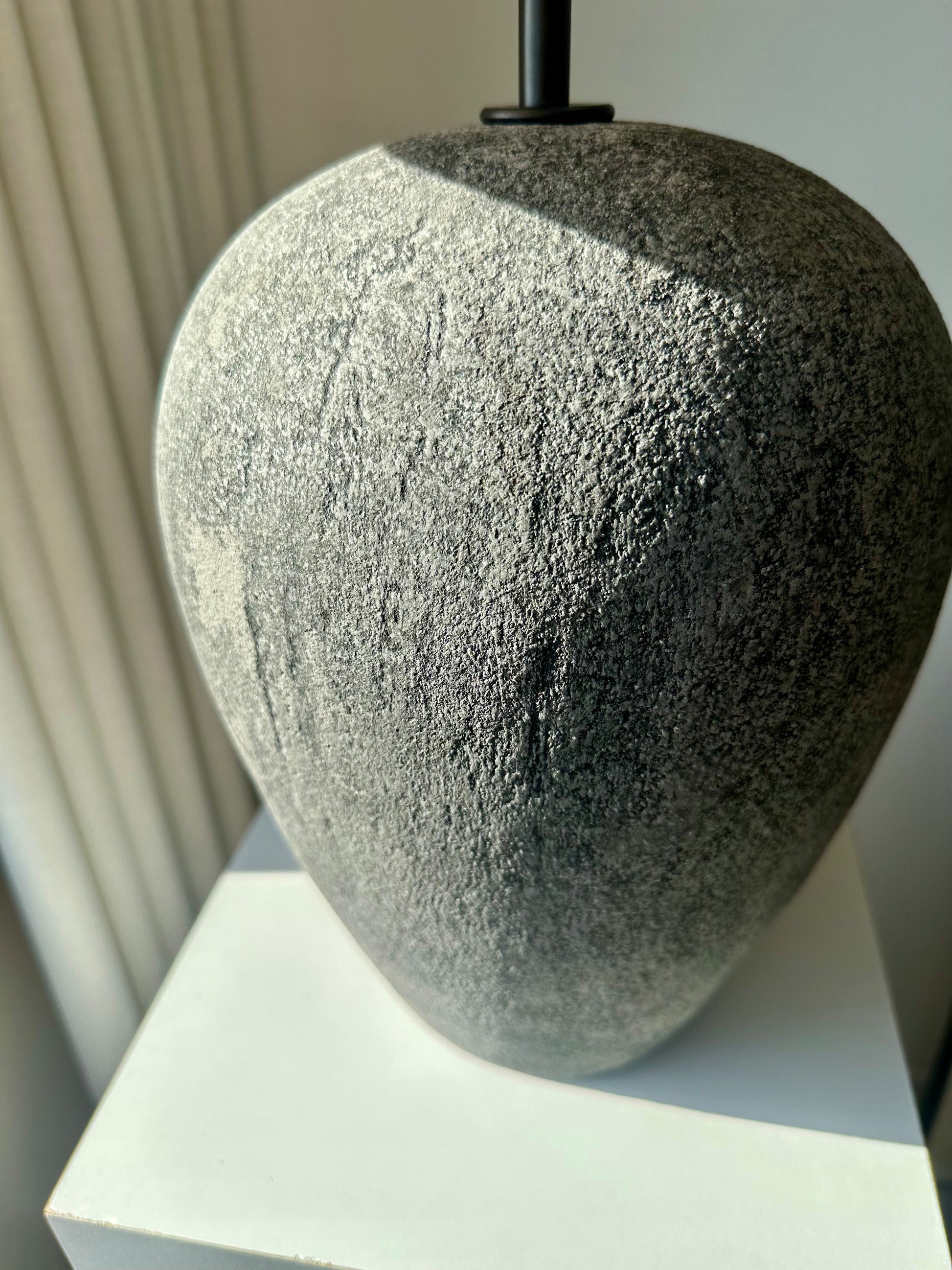 Blair Pottery Lamp with Linen Shade