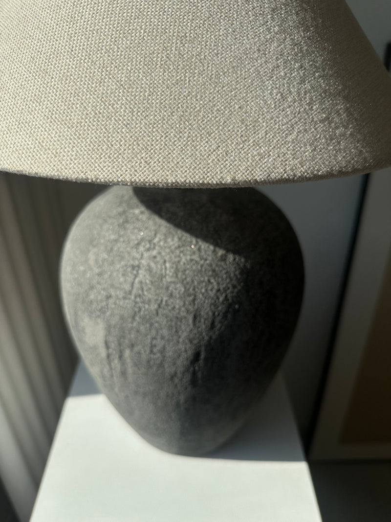 Blair Pottery Lamp with Linen Shade