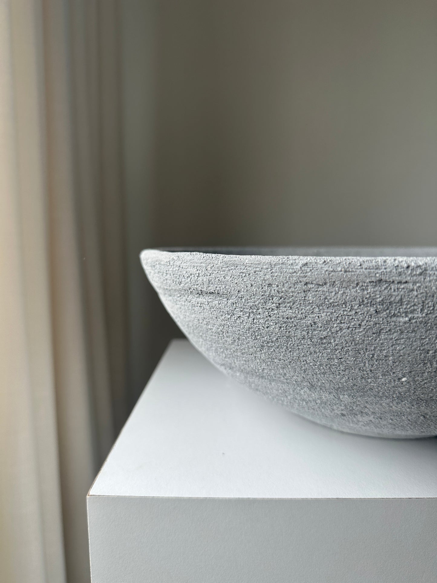 Anima Unglazed Ceramic Textured Bowl