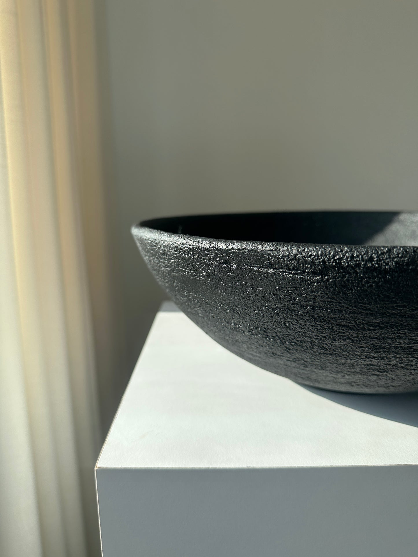 Anima Unglazed Ceramic Textured Bowl