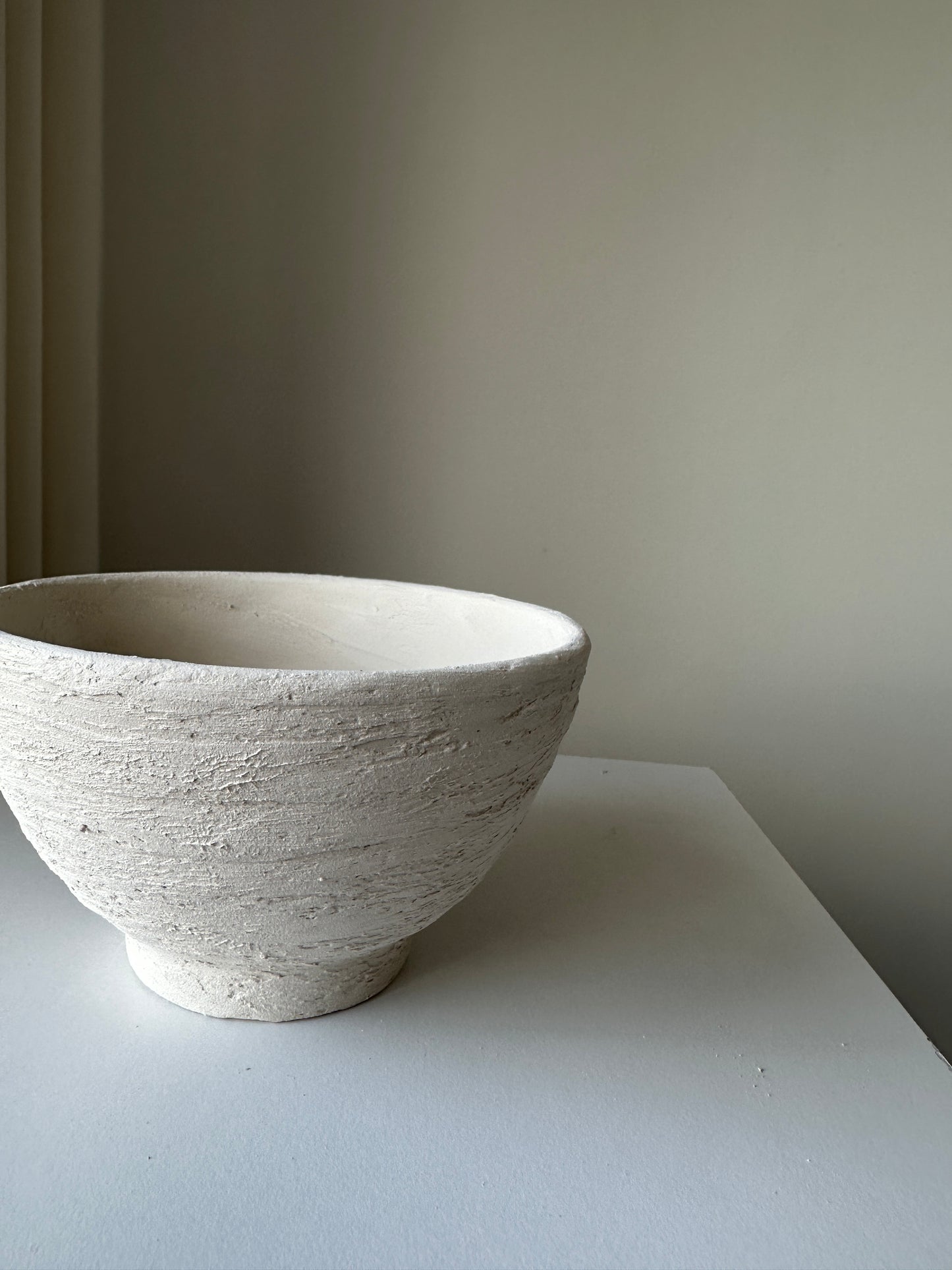 Alicia Unglazed Ceramic Textured Bowl