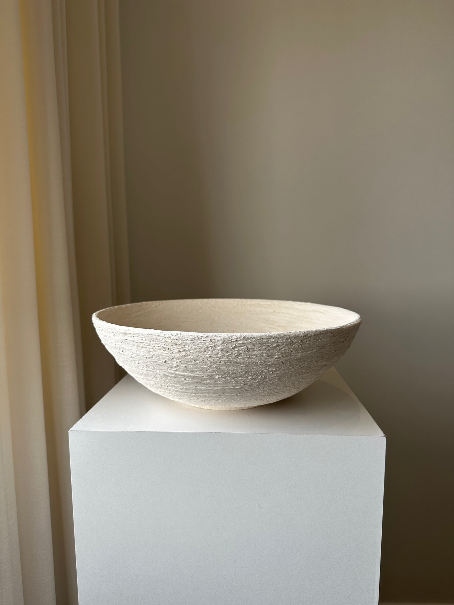 Anima Unglazed Ceramic Textured Bowl