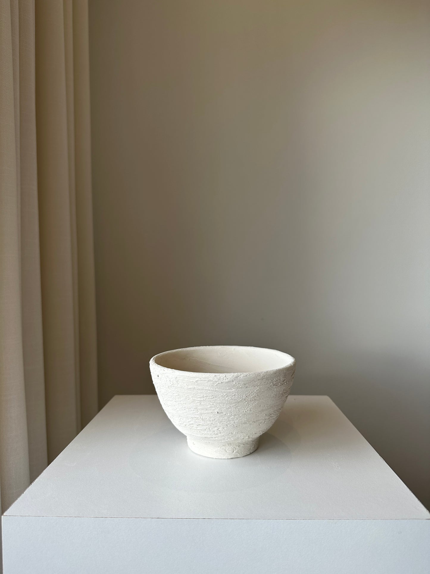 Alicia Unglazed Ceramic Textured Bowl