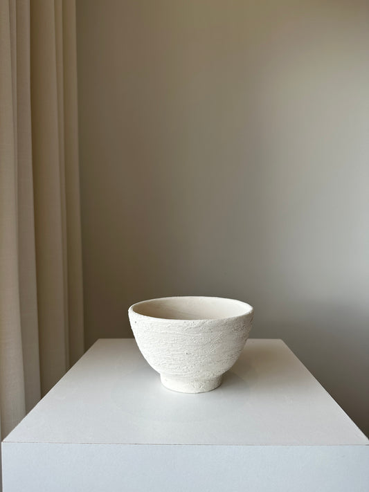 Alicia Unglazed Ceramic Textured Bowl