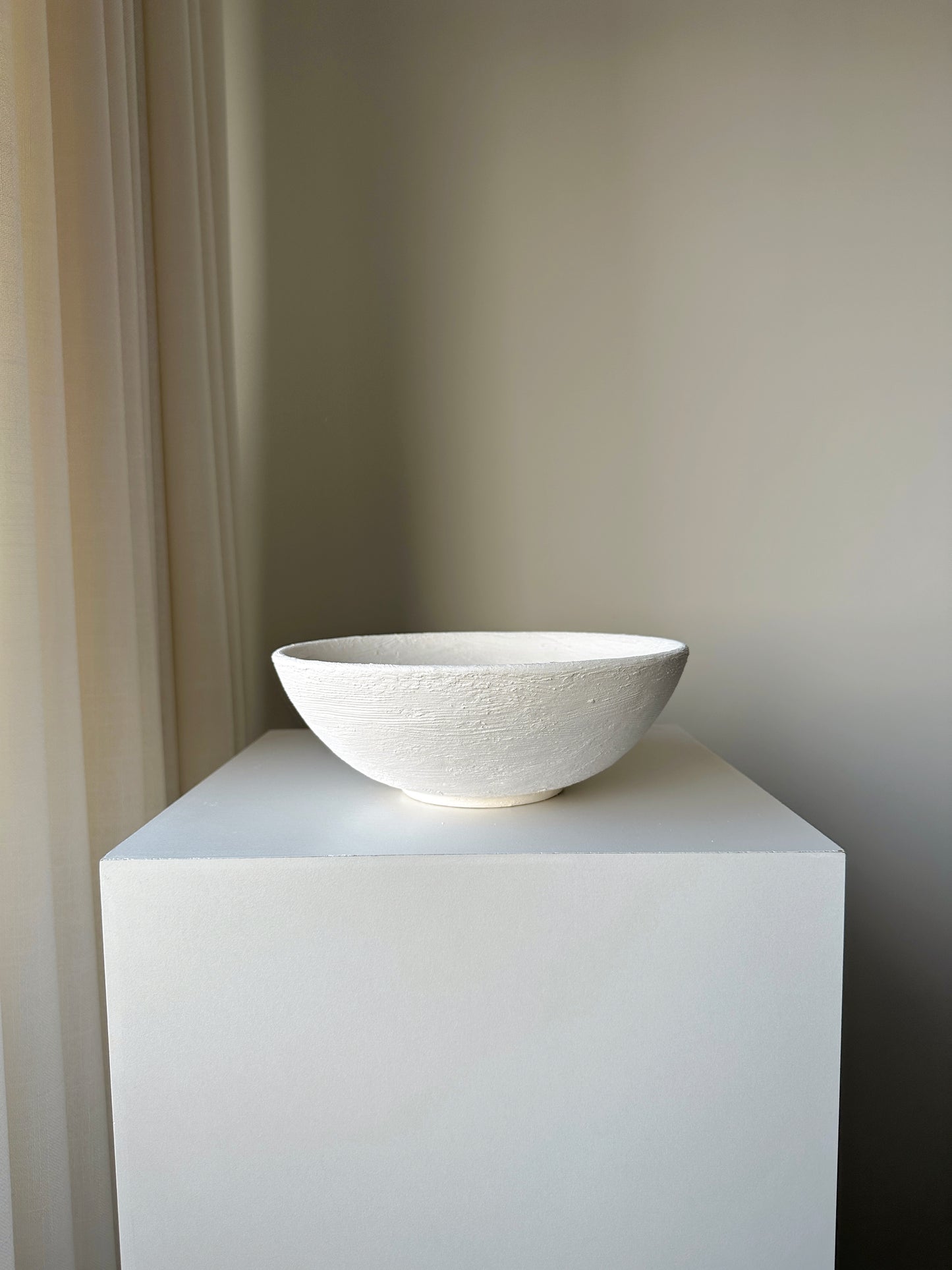 Anima Unglazed Ceramic Textured Bowl